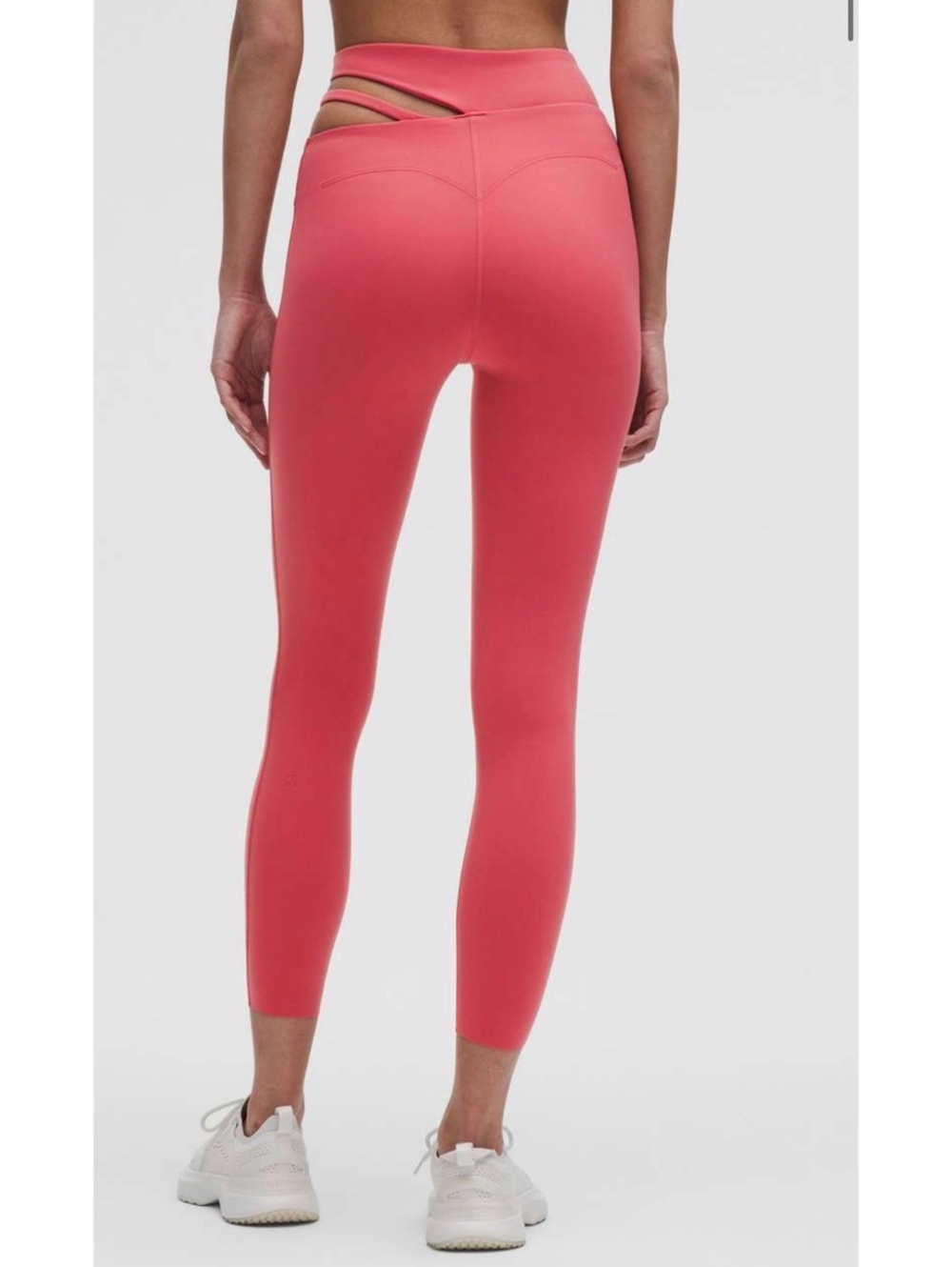 Lululemon Cut-Out Waist HR Train Tight 25" Leggings - Desert Red - Size 12 NWT